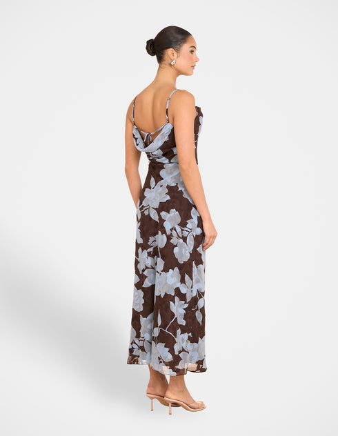 Marti  Cowl Neck Maxi Dress